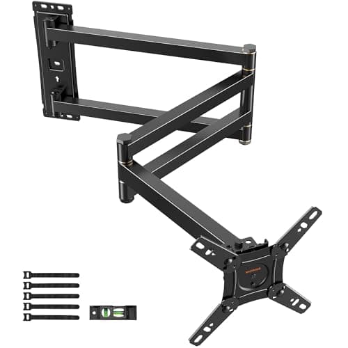 Image of WHYFONE Long Reach 1036mm TV Wall Bracket, [180° Rotation] [180° Swivel] Corner TV Bracket Mount for 13-43 Inch TVs & Monitors, Full Motion Monitor Wall Mount Max VESA 200x200mm up to 25kg
