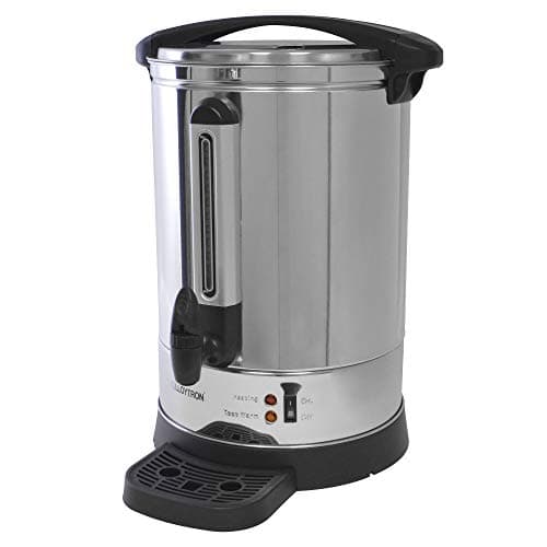 Image of LLOYTRON 20 Litre 2500w Stainless Steel Catering Urn/Water Boiler/Anti-drip Tap/Water Level Indicator/Drip Tray/Auto Re-Boil Temperature Control/Locking Lid / E1920 / Stainless Steel, Silver