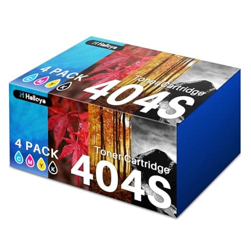 Image of Halloya 404S 404C Compatible Toner Cartridge Replacement for Samsung CLT-404S CLT-P404C CLT-K404S for Xpress SL C430 C430W C480 C480W C480FN C480FW (4 Pack)