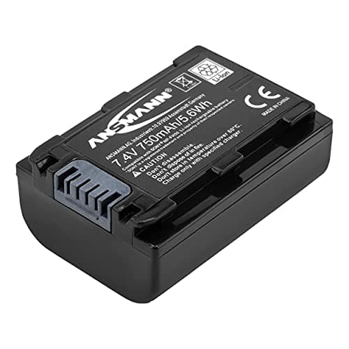 Image of ANSMANN Li-Ion 7.4V Camera Battery for NP-FH 50 [Pack of 1] Compatible with Sony Cameras Including Sony Alpha 230, DCR-DVD150E, DCR-HC51E, DSC-HX100V & Many More