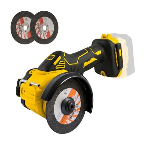Image of Mini Angle Grinder for DEWALT 18V 20V Batteries, 3-Inch Cordless Cut Off Tool 20000RPM Brushless Electric Grinding Tool with LED Light Compatible with DEWALT DCB181 DCB182(Tool Only)