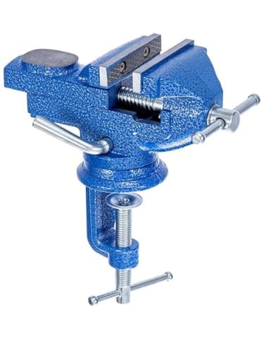 Image of CROWNSHOP Bench Vice 360° Swivel Base Vices forWorkbench Portable Universal Workshop Clamp Adjustable Mini Table Bench Vice Clamp for Workshop Factory (70mm)