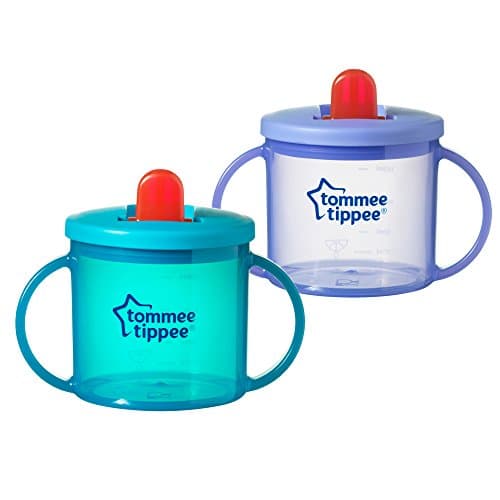 Image of Tommee Tippee Free Flow Trainer Cup with Handles, BPA-Free, 6oz, 2 Count (Designs May Vary)