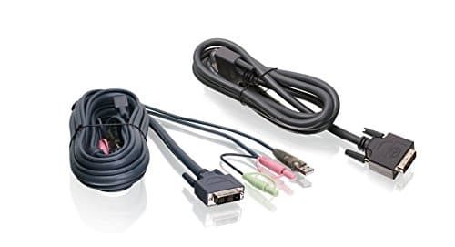 Image of IOGEAR Dual View Dual-Link DVI, USB KVM Cable Kit with Audio (TAA Compliant) 6 Foot, G2L7202U