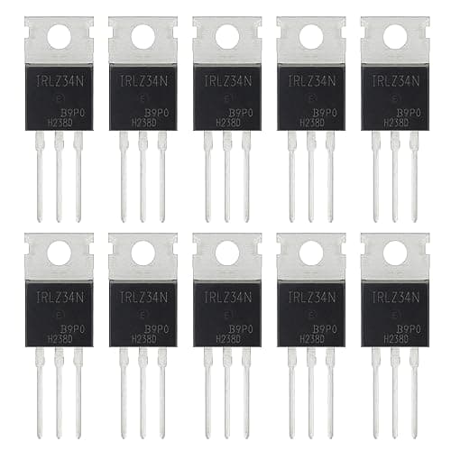 Image of ALLECIN IRLZ34N IRLZ34 MOSFET Transistors 30A 55V IRLZ34NPBF N-Channel Power Mosfets Transistor 30 Amp 55 Volt TO-220 (Pack of 10 pcs)