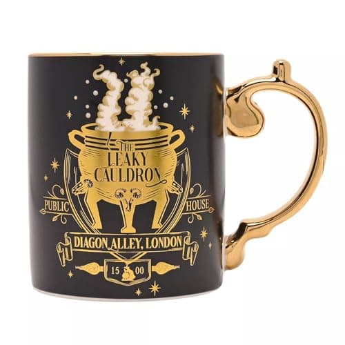 Image of Widdop Warner Bros Harry Potter Mug - Iconic Leaky Cauldron Design - Novelty Ceramic Tea & Coffee Cup - Official Collectable Merchandise - Premium Gift for Fans, Birthdays & Other Occasions