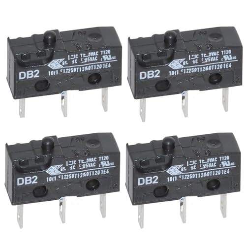 Image of 4PCS Db2c-C1aa Micro Switch, Micro Limit Switch, 3 Pins Micro Limit Switch, 250V Arm Momentary Switch, Normally Open Close Limit Switch, Cherry Push Button Electronic Switch
