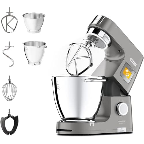 Image of Kenwood Titanium Chef Patissier XL KWL90.004SI - Kitchen Machine with Integrated Weighing Scale and Warming, 7L, Silver