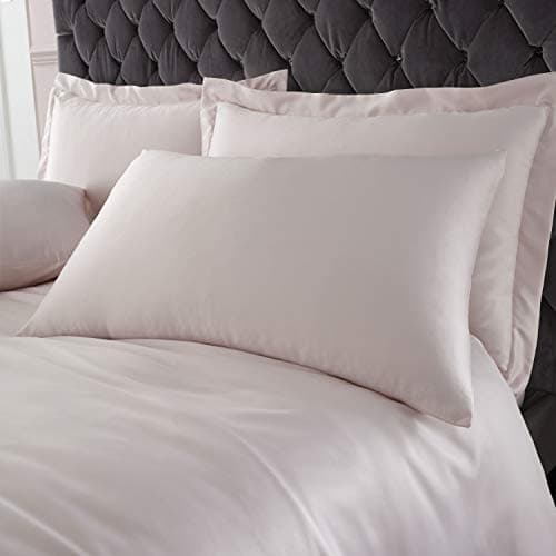 Image of Catherine Lansfield Silky Soft Satin Standard Pillowcase Pair Blush
