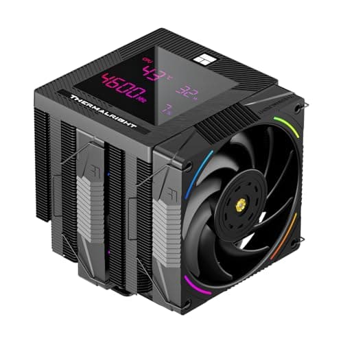 Image of Thermalright Phantom Spirit 120 Digital EVO CPU Air Cooler,7 Heat pipes CPU Cooler,Dual 120mm PWM Fans,Magnetic Attraction-Digital Screen Top Cover,for AM4/AM5/LGA1700/1851/1150/1151/1200,PC Cooling
