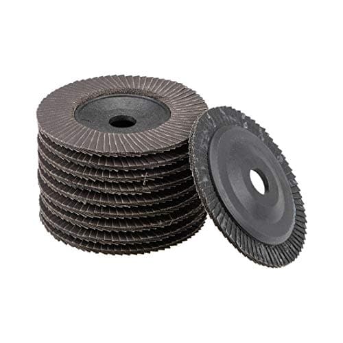 Image of sourcing map Flap Discs, 320-grits 4" x 5/8" Abrasive Grinding Wheel Flap Sanding Discs Aluminum Oxide 10pcs