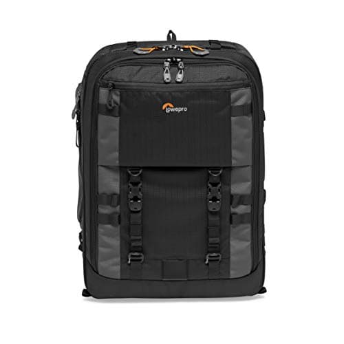 Image of Lowepro Pro Trekker BP 450 AW II,Outdoor Camera Bag,Camera Backpack with Recycled Fabric,Fits 15” Laptop Or Tablet,Maxfit Dividers,Weatherproof Cover,Mirrorless Or DSLR Camera Case,Black Or Dark Grey