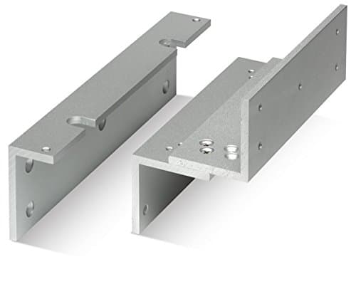 Image of Amalocks 300ZL Z&L Bracket Set for Amalocks Electric Magnetic Lock 600lbs Mini Magnet for Inward Swing Door