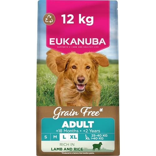 Image of Eukanuba Grain Free Lamb - Complete Dry Dog Food - For Adult Large & Giant Breed Dogs 12KG