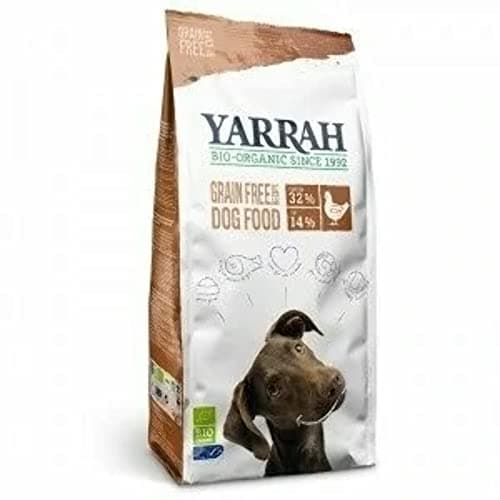 Image of YARRAH Organic Grain-Free Dry Dog Food - For Dogs that have Difficulty Digesting Grains - Tasty Grain-Free Kibble with Organic Chicken, MSC Fish, Peas & Seaweed - 2kg