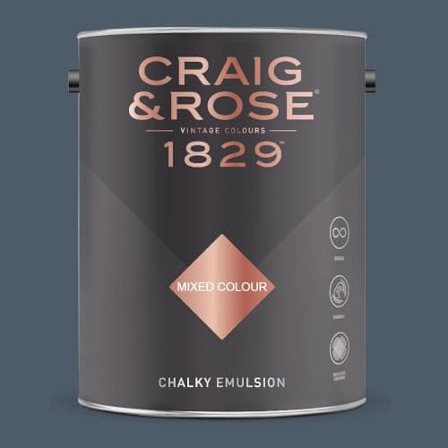 Image of Paint Stop CRAIG & ROSE 1829 CHALKY EMULSION PAYNES GREY 5L