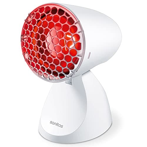Image of Sanitas SIL06 Infrared Heat Lamp, Warm Soothing Infrared Light, Helps Muscle Pain and Joint Stiffness, Accelerates Recovery, Improves Complexion with 5 Tilt Angles, White, Pack of 1