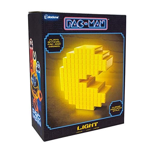 Image of Paladone Pac Man Pixelated Light - Vintage Gaming Desk Lamp