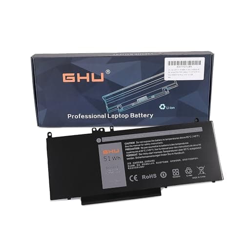Image of GHU New G5M10 51 Wh Battery (6-Cells) Compatible with Dell Latitude E5550 E5450 Notebook 15.6 inch fits 0WYJC2 8V5GX R9XM9 RYXXH WYJC2 1KY05 7.4V 51WH