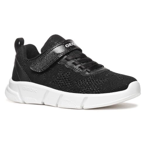 Image of Geox J ARIL Girl B, Girls’ Sneaker, Black,