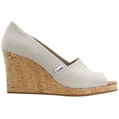 Image of TOMS Women's Classic Wedge Sandal, Off White, 7 UK