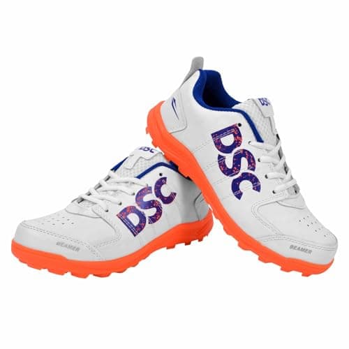 Image of DSC Beamer Cricket Shoes Size 9 UK (Fluro Orange-White)