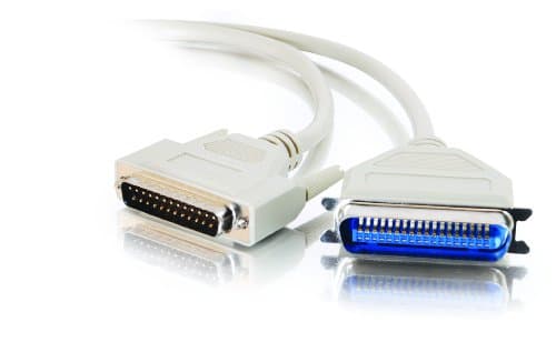 Image of C2G 02798 DB25 Male to Centronics 36 Male Parallel Printer Cable, Beige (6 Feet, 1.82 Meters)