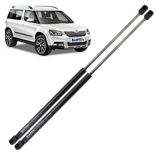 Image of BIAREN 2x Rear Tailgate Boot Gas Struts For Skoda Yeti 5L 2009-2017 Lift Support System 490 (N) 525 MM 5L6827550 5L6827550A
