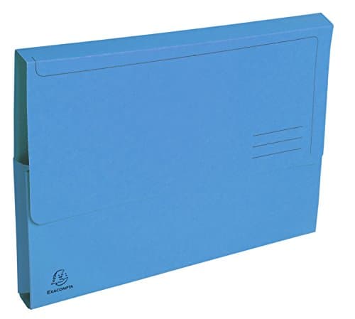 Image of Exacompta - Ref 47672E - Forever Collection - Document Wallets (Pack of 50) - 240 x 320mm in Size, Suitable for A4 Documents, 290gsm Premium Pressboard - Blue