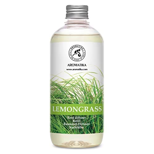 Image of Reed Diffuser Refill Lemongrass 500ml - Aroma Diffuser with Lemongrass Essential Oil - Home Fragrance - Air Freshener - Room Freshener - Fresh Scent - Home - Office - Club - Boutique - Aromatherapy