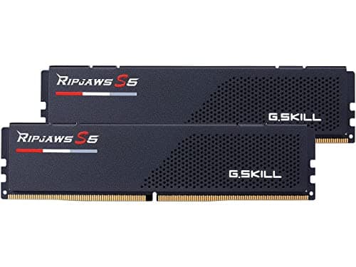 Image of G.SKILL Ripjaws S5 Series DDR5 RAM (Intel XMP 3.0) 32GB (2x16GB) 6000MT/s CL32-38-38-96 1.35V Desktop Computer Memory U-DIMM - Matte Black (F5-6000J3238F16GA2-RS5K)