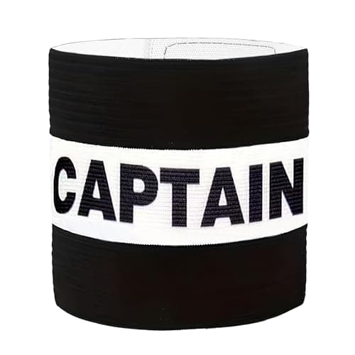 Image of Captains Armband for Football Black 1 Pc Adult – Elastic Sports Arm Band for Youths, Comfortable & Adjustable Captain Bands for Soccer & Team Sports | Football Accessories for Boys, Girls & Youth