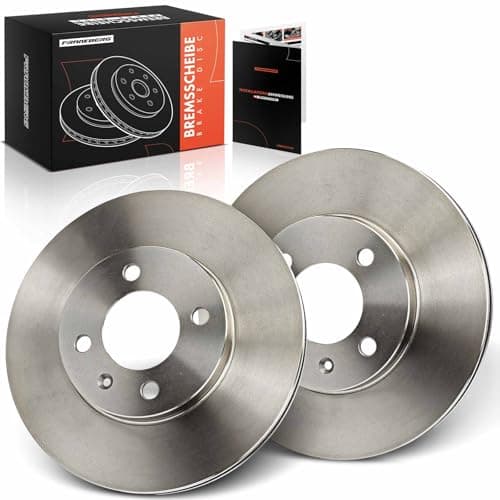 Image of Frankberg Brake Disc Set incl. 2x Discs Front Vented Ø256mm Compatible with L.u.p.o 6E1 6X1 Golf III Variant 1H5 Golf IV Cabriolet Replace# 6NO615301D