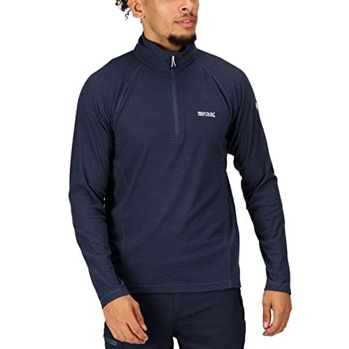 Image of Regatta Mens Montes Half Zip Fleece Pullover - Dark Denim - XL