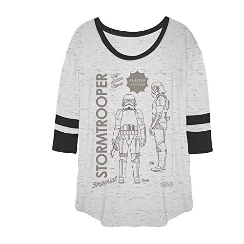 Image of STAR WARS Women's T-Shirt, White, XXL