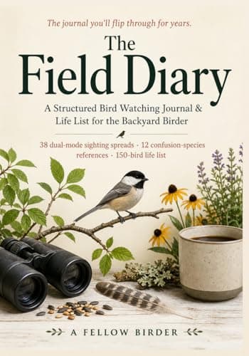 Image of The Field Diary: A Structured Bird Watching Journal, Life List & Backyard Birder's Log — 12 Confusion-Species Reference Pages, 38 Dual-Mode Sighting Spreads, and 150-Bird Life List