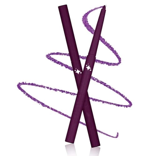 Image of Smudge-Proof Waterproof Gel Eyeliner Pencil In Purple - Long-Lasting Matte Finish Fine Tip Pen For Precise Winged Liner And Defined Eyes, Highly Pigmented Smudge-Resistant Formula For All-Day Wear
