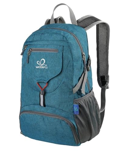 Image of Waterfly Ultra Lightweight Foldable Backpack: 20L Packable Rucksack Daypack for Men Women Hiking Travelling Camping Sports Outdoor