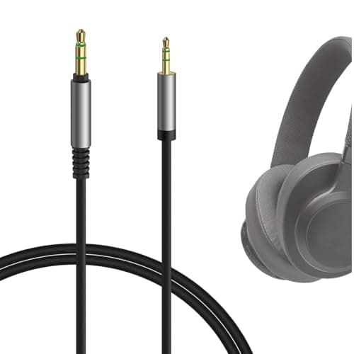Image of GEEKRIA Audio Cable Compatible with JBL 770NC/760NC, Live 660NC/500BT, Synchros S700/ S500/E50BT Headphones, 2.5mm to 3.5mm Replacement Stereo Cord (4 ft/1.2 m)