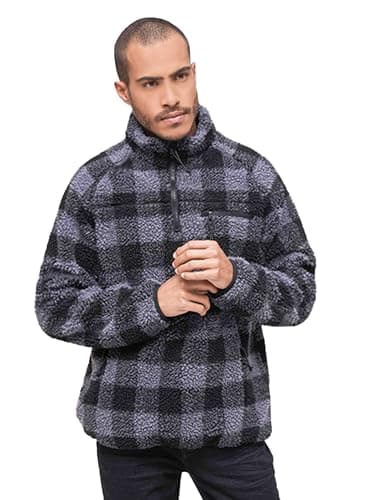 Image of Brandit Teddyfleece Troyer, color: black/grey, size: S