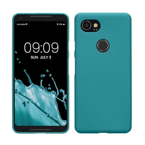 Image of kwmobile Case for Google Pixel 2 XL Case - Soft Cover - Shockproof TPU Material - Wireless Charging - Teal Matte