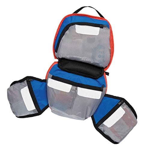 Image of Adventure Medical Kit Custom Empty Kit Bag Pocket label System for quick access Zipped pockets to keep items clean easy access,Blue
