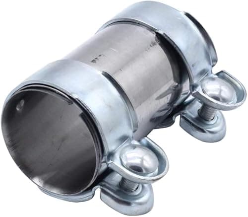 Image of 1 PC SHLPDFM Exhaust Clamps Exhaust Pipe Sleeve Connector Stainless Steel 65 mm x 125 mm Clamp 18101745427 Compatible with BMW 3 Series X3