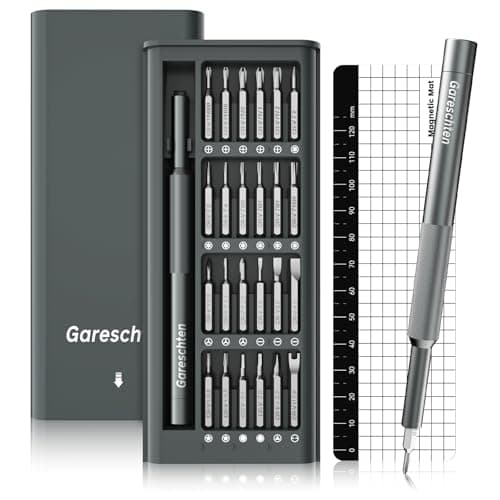 Image of Precision Screwdriver Set, 25-in-1 Magnetic Small Screwdriver Set with Torx/Phillips/Triangle/Hexagonal Bits, Professional Micro Repair Tool Kit for PC, Electronics, Laptop, Glasses, PS5, Xbox