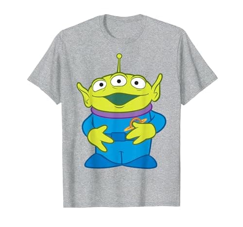 Image of Disney Pixar Toy Story Aliens Pocket Logo T-Shirt, Men, Heather Grey, 5X-Large