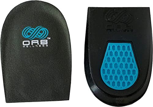 Image of OR8 Wellness Plantar Fasciitis Achilles Tendonitis Gel Heel Shock Pad Insert. Supports Heel. Shock Absorbing Insole Comfort Cushion. (Small 3-6)