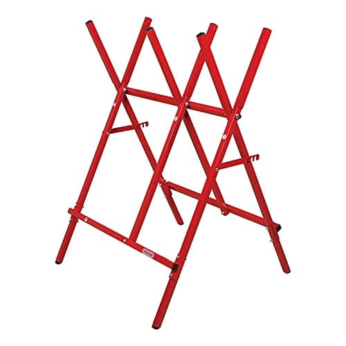 Image of Oregon 584145 Folding Adjustable Steel Sawing Horse, Logs 27 cm Wide Maximum