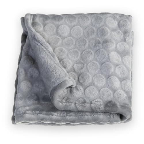 Image of Clair de Lune Marshmallow Soft Baby Pram Blanket 90 x 70 cm (Grey)