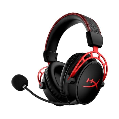 Image of HyperX Cloud Alpha Wireless - Gaming Headset for PC, 300-hour battery life, DTS Headphone:X Spatial Audio, Memory foam, Dual Chamber Drivers, Noise-cancelling mic, Durable aluminium frame