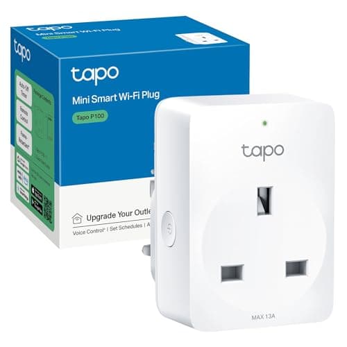 Image of Tapo P100 Smart Plug, Wi-Fi Plug, App Remote Control, Alexa Plug, Voice Control with Alexa & Google, Away Mode, Scheduling & Timer, Device Sharing, Easy Quick Set Up, Multiple Safety Guarantees